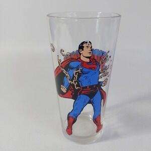 VTG‎ Superman Pepsi Glass Collector Cup DC Comics Superhero